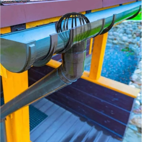 Set 2 filtre pentru jgheab, pentru protejarea scurgerii si mentinerea fluxului apei, plastic rezistent, 132x145 mm, negru – solutie practica pentru prevenirea infundarii jgheaburilor [2]