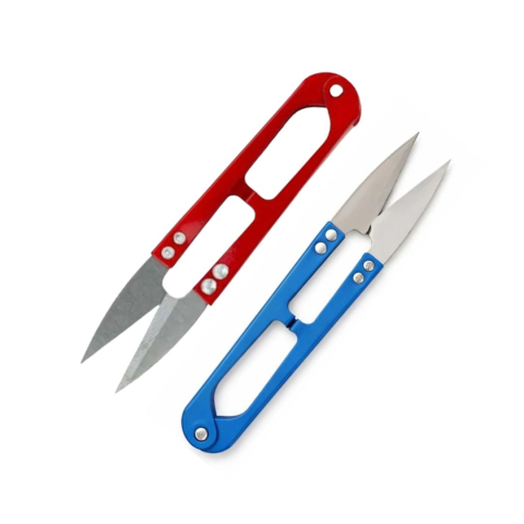 CASA & GRADINA - Set 2 foarfeci mini pentru ata 10 cm, taietoare profesionale pentru croitorie, broderie, cusut manual si hobby creativ