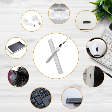 Set 2 kituri de curatare 5 in 1 pentru casti wireless, AirPods, smartphone, tastatura si aparate foto, accesorii multifunctionale pentru intretinerea dispozitivelor electronice [1]