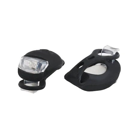 Set 2 lampi silicon pentru bicicleta, cu lumina alba, 3 moduri de luminare, impermeabile, rosu [3]