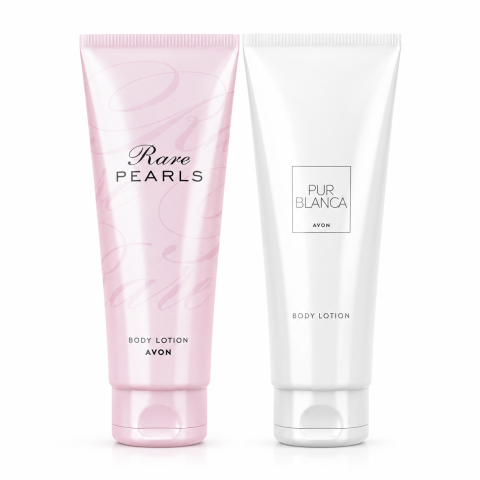 Ingrijire corp - Set 2 lotiuni de corp Rare Pearls si Pur Blanca, 2 x 125 ml, Avon