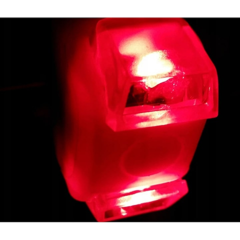 Set 2 lumini LED pentru bicicleta din silicon, fata si spate, alb si rosu, prindere rapida [5]