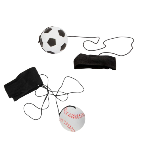 JOCURI ȘI JUCĂRII - Set 2 mingi antistres pentru copii si adulti – model fotbal alb-negru si Space Moon Ball baseball alb-rosu, 66 mm, pentru aruncare si prindere