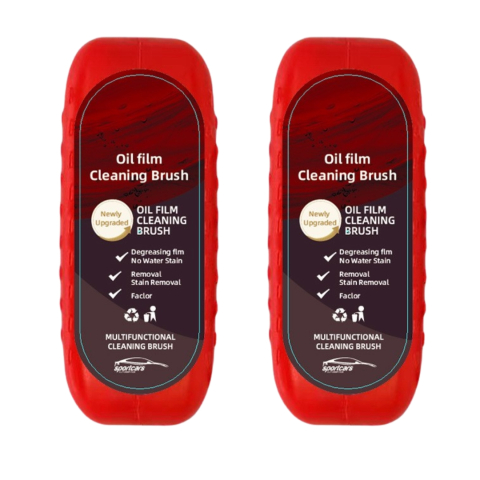 Alte articole auto - Set 2 Perii Multifunctionale Auto pentru Indepartarea Urmelor de pe Parbriz si Oglinzi, Anti-Aburire, Rosu, Plastic, 120 g, Dactylion®