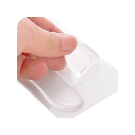 Set 2 pernite anti alunecare si anti disconfort pentru calcaie din silicon, transparente [2]