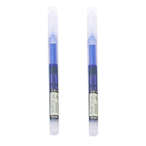 PAPETARIE & BIROTICA - Set 2 pixuri cu bila albastru, varf 0.5 mm, scriere fina, cerneala pe baza de apa, utilizare scoala si birou