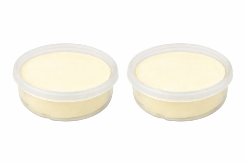 Set 2 plastiline modelaj creativ, efect Glow in the Dark, uscare la aer, 2 x 18 g, alb fosforescent [1]