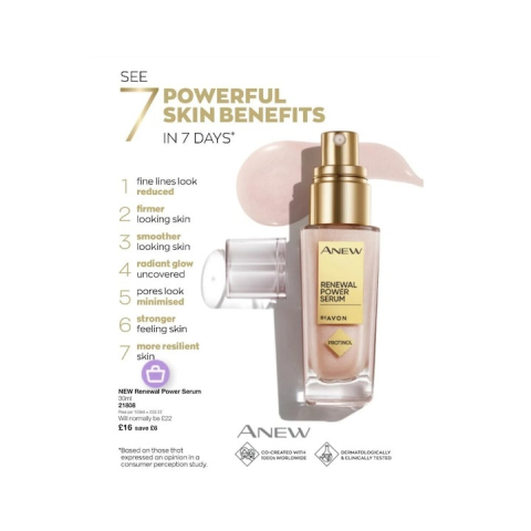 Set 2 produse pentru ingrijirea tenului Avon Anew Power Couple Serum & Eye Set – ser si crema pentru ochi, anti-imbatranire, tehnologie Protinol, pentru toate tipurile de ten – zi si noapte [8]