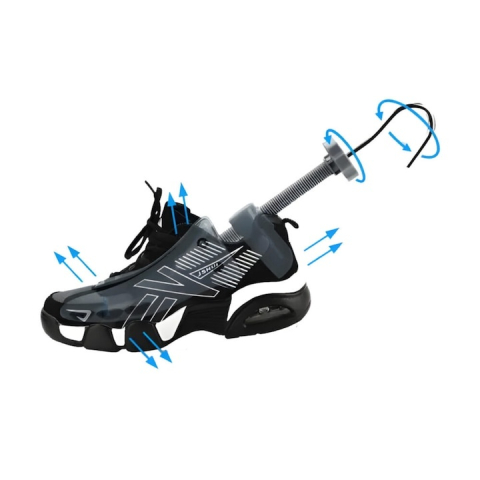 Set 2 sanuri incaltaminte reglabile, pentru largire si alungire pantofi, ABS si metal, marime 39-43, universale, gri [6]