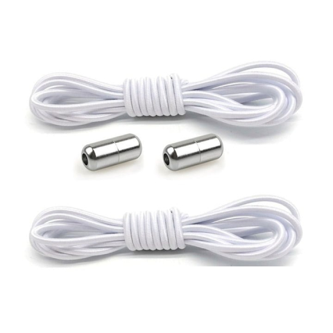 Set 2 sireturi elastice cu sistem de prindere si capsula metalica – Inchidere rapida fara legare, potrivite pentru toate tipurile de incaltaminte [1]