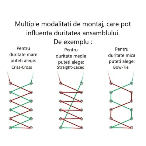 Set 2 sireturi elastice cu sistem de prindere si capsula metalica – Inchidere rapida fara legare, potrivite pentru toate tipurile de incaltaminte [3]