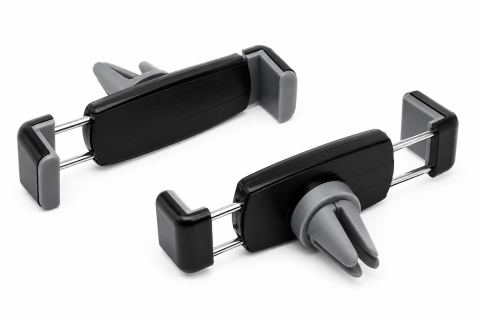 Set 2 suporturi auto negre pentru telefon 4,7-7,5 cm, extensibile [3]