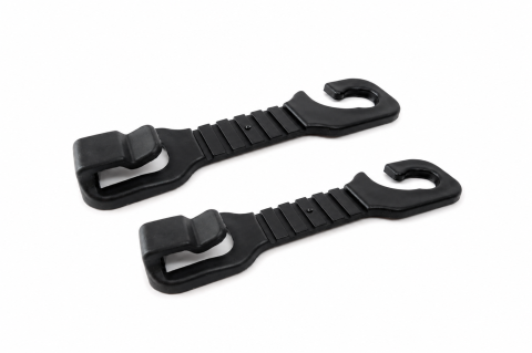 Mentenanță auto - Set 2 suporturi auto negre pentru tetiera, carlige universale