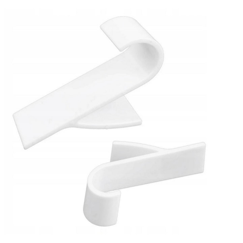 CASA & GRADINA - Set 2 suporturi de prosoape si haine, pentru calorifer, plastic, 9.8 cm, alb