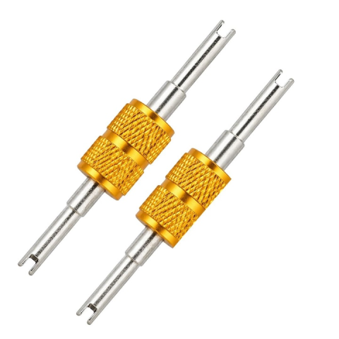 Diverse Unelte - Set 2 surubelnite pentru ventil valva tubeless si instalatii aer conditionat, unealta demontare miez valva, metal rezistent, utilizare auto si HVAC