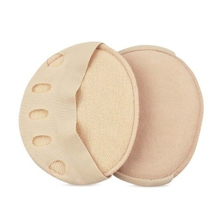 Ingrijire picioare - Set 2 talpici de protectie cu burete pentru picior si degete, material textil - Bej