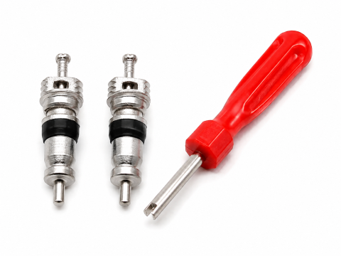 Alte articole auto - Set 2 Ventile pentru Valve Auto si Surubelnita Universala pentru Demontare Ventile