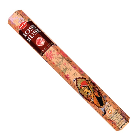 Odorizante - Set 20 betisoare parfumate rose musk, aroma florala eleganta cu note de mosc, aromaterapie, fumigatie, parfumare incapere, schimbarea mirosului in incaperi