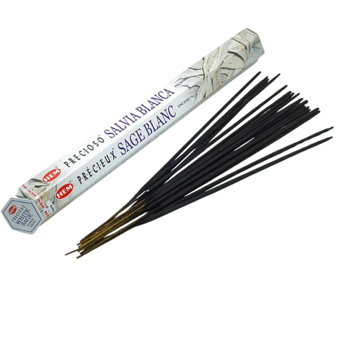 Set 20 betisoare parfumate salvie alba, aroma naturala purificatoare, aromaterapie, fumigatie, parfumare incapere, purificare aer [3]