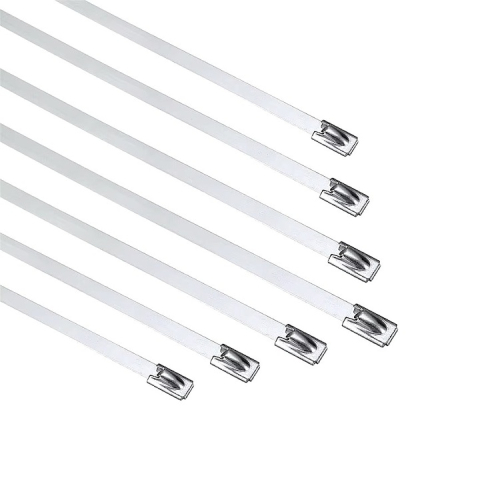 Set 20 bride metalice inox 250 mm, coliere autoblocante pentru fixarea cablurilor, conductelor si tevilor din otel inoxidabil [3]