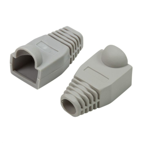 Set 20 bucati conectori retea RJ45 Cat6e ecranati EZ pass through cu pini placati cu aur si 20 bucati mansoane protectie RJ45 pentru cablu UTP sau FTP [13]