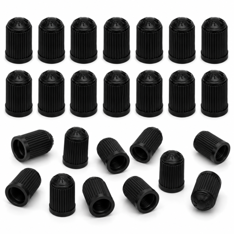 Alte articole auto - Set 20 capace negre pentru valve Schrader