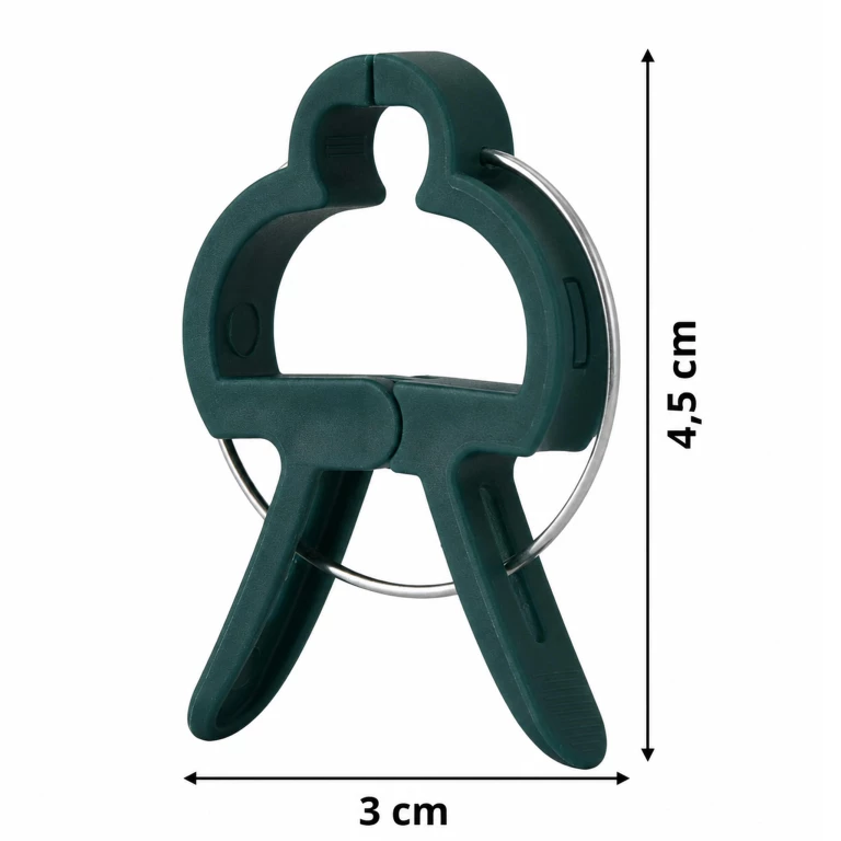Set 20 cleme verzi 4,5 x 3 cm pentru fixarea plantelor, clipsuri reutilizabile cu arc metalic [7]