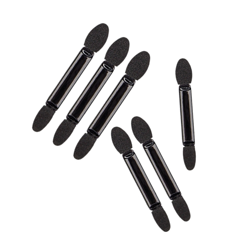 COSMETICE - Set 20 de bureti pentru machiaj cu 2 capete, poliuretan si burete, negru