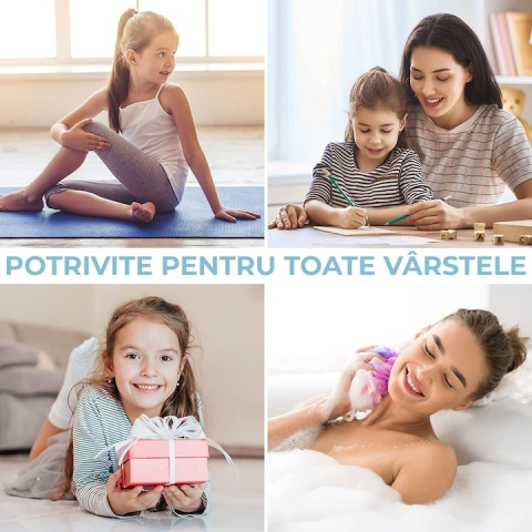 Set 20 elastice pentru par, culoare roz – material premium din elastan, rezistent, elastic si delicat cu parul [4]