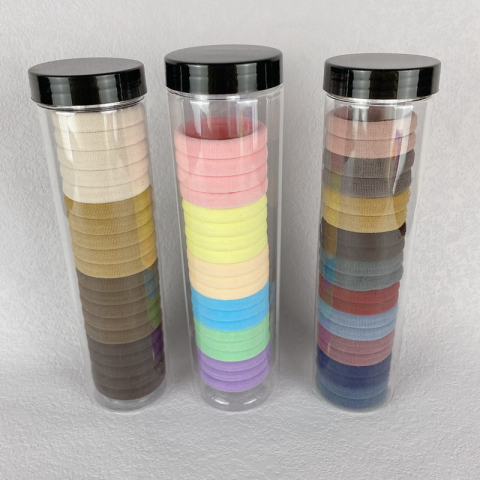 Set 20 elastice pentru par, culori inchise – material premium din elastan, rezistent, elastic si delicat cu parul [7]