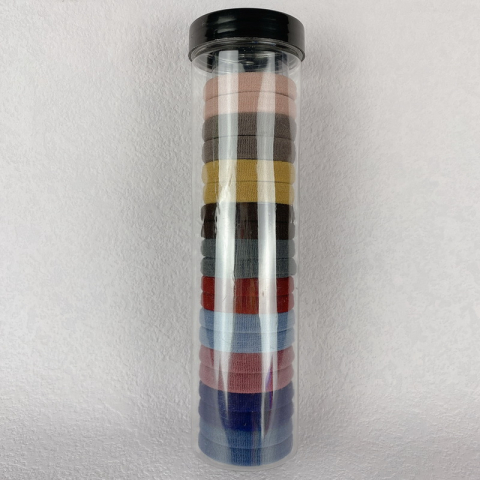 Set 20 elastice pentru par, culori inchise – material premium din elastan, rezistent, elastic si delicat cu parul [5]