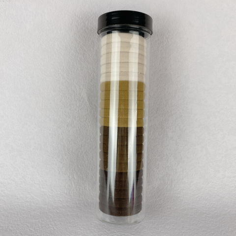 Set 20 elastice pentru par, culori maro inchis – maro – bej – crem – auriu – material premium din elastan, rezistent, elastic si delicat cu parul Acest set de 20 de elastice pentru par in nuante elega [6]