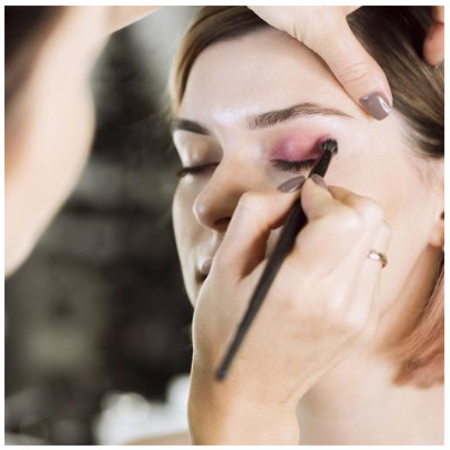 Set 20 pensule machiaj profesionale, peri sintetici alb-negru, maner negru lucios [2]