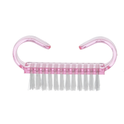 Set 20 Perii pentru Curatarea Unghiilor, Peri Moi si Rezistenti, Design Ergonomic cu Prindere Dubla, 6.5 x 3.2 x 1.5 cm, Roz Transparent [4]