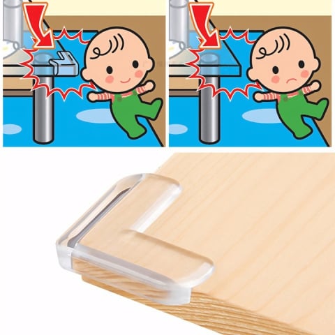 Set 20 protectii pentru colturi mobila, silicon, transparent, pentru siguranta copiilor [3]