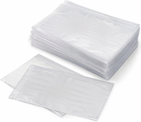 Set 200 plicuri de curier tip cangur C6, 175 x 132 mm, transparente, autoadezive, pentru AWB, facturi si documente de transport [5]