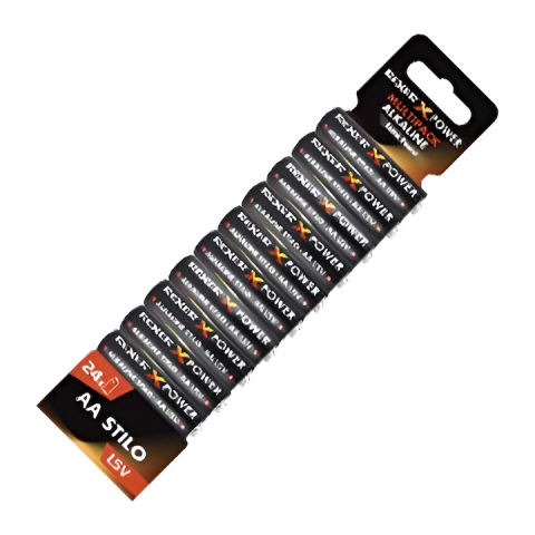 ELECTRONICE - Set 24 baterii Rexer AA, Super Heavy, 1.5v - Negru