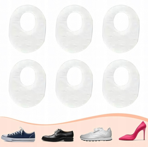 Set 24 plasturi protectie pentru bataturi si basici, albi, 4 foi x 6 bucati, forma ovala cu centru decupat, pentru picioare, calcai si zone de frecare [1]