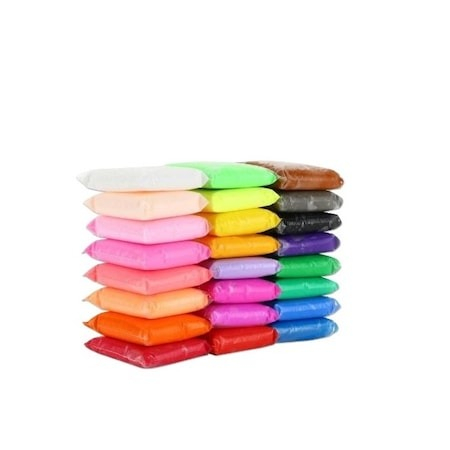 Alte jucarii copii - Set 24 pungi de plastilina cu accesorii de modelare - Multicolor