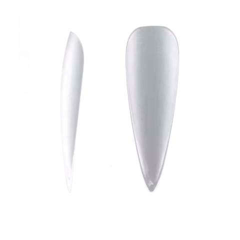 Ustensile îngrijire unghii - Set 240 tipsuri pentru unghii, ABS, flexibile, durabile, 5 marimi diferite, transparent, cutie depozitare