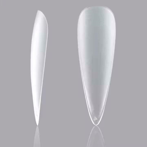 Set 240 tipsuri pentru unghii, ABS, flexibile, durabile, 5 marimi diferite, transparent, cutie depozitare [4]