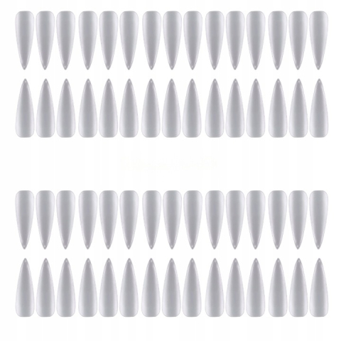Set 240 tipsuri pentru unghii, ABS, flexibile, durabile, 5 marimi diferite, transparent, cutie depozitare [2]