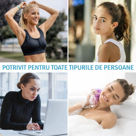 Set 25 elastice par 1, 5 cm si 16 cleme mini model coronita 0, 8 cm, cutie organizator transparenta, multicolor [2]