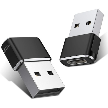 Diverse - Set 2x Adaptor mini USB tip C la USB, viteza rapida de transfer - Negru