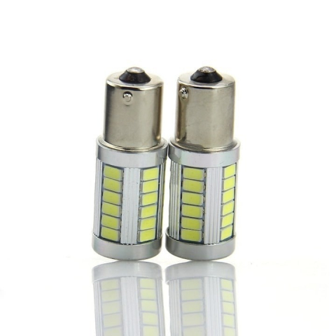 Set 2x Bec LED universal, auto BA15S, pentru bord, interior, numar, diverse [2]