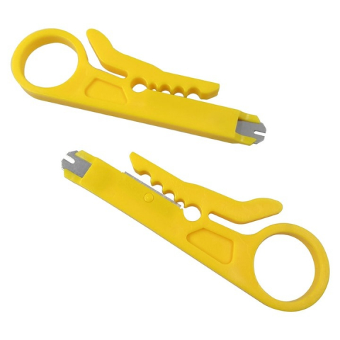 Instrumente LAN - Set 2x Cutit cleste universal pentru taierea si dezizolarea cablurilor retea LAN RJ 11,RJ 45