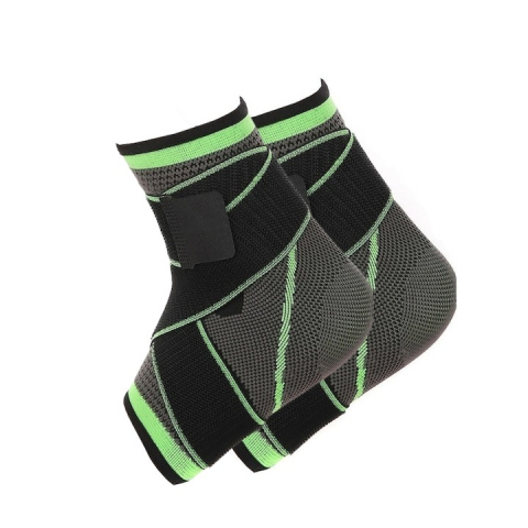 Ciclism - Set 2x Glezniera Elastica universala, prindere cu benzi de fixare - Negru,verde