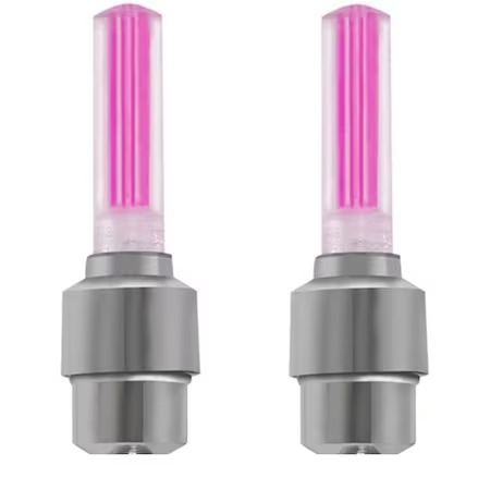 Ciclism - Set 2 lumini decorative valva LED pentru biciclete,auto - Roz