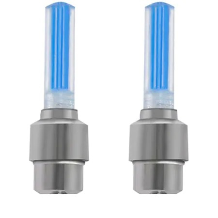 Ciclism - Set 2 lumini decorative valva LED pentru biciclete,auto - Albastru