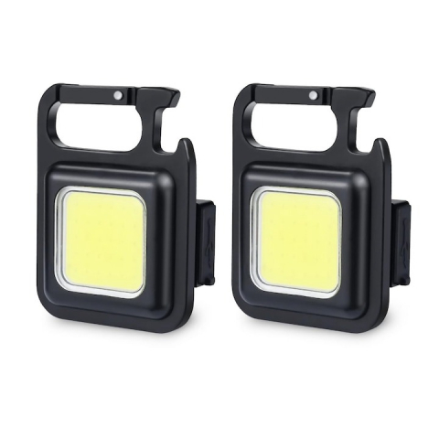 Camping - Set 2x mini lanterne camping multifunctionale, desfacator de sticle, magnet, incarcare USB